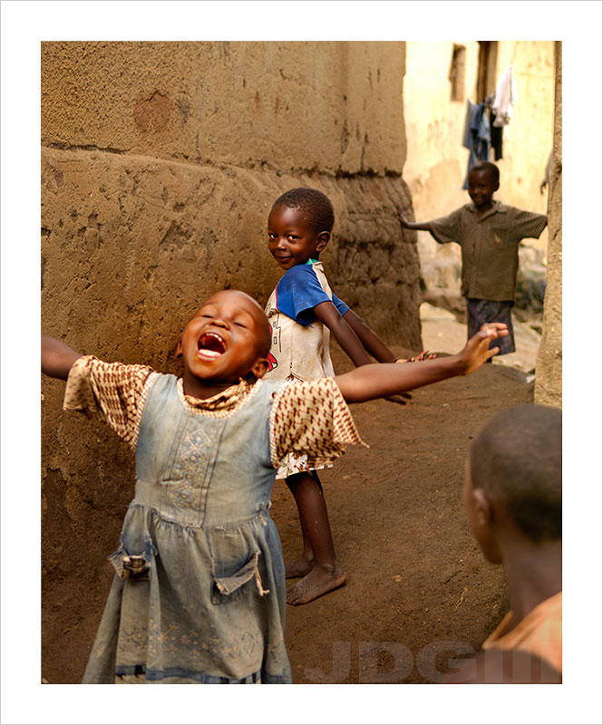 Happy Children in Kigali slum